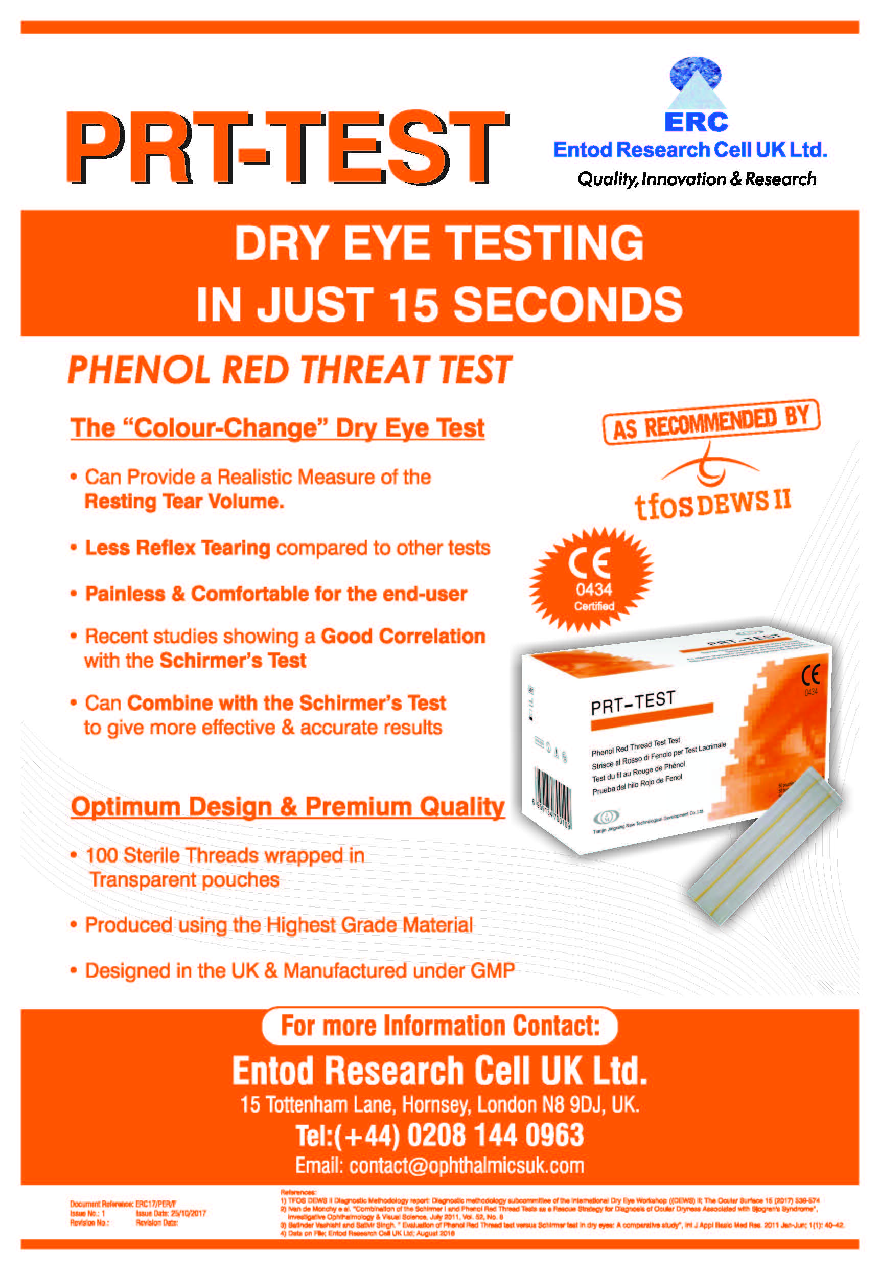 Phenol Red Thread (PRT) A5 flyer for ERC - Data